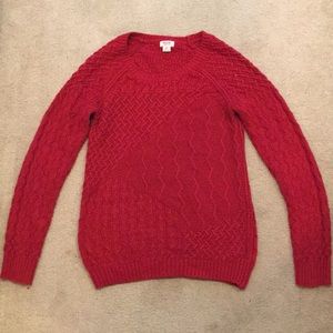 Red Cable Knit Sweater, Mossimo by Target, Size S